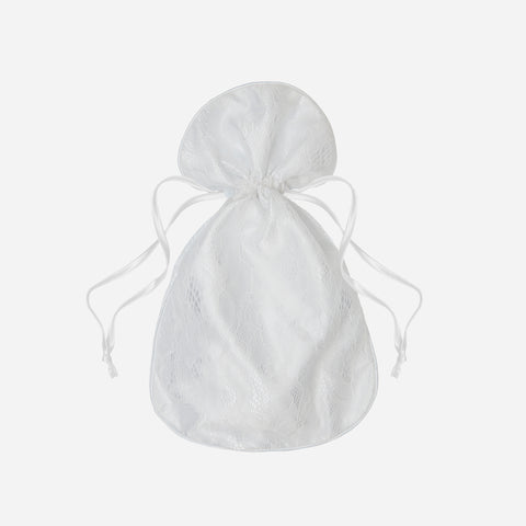Classic White Lace Shoe Bag - Set of 2