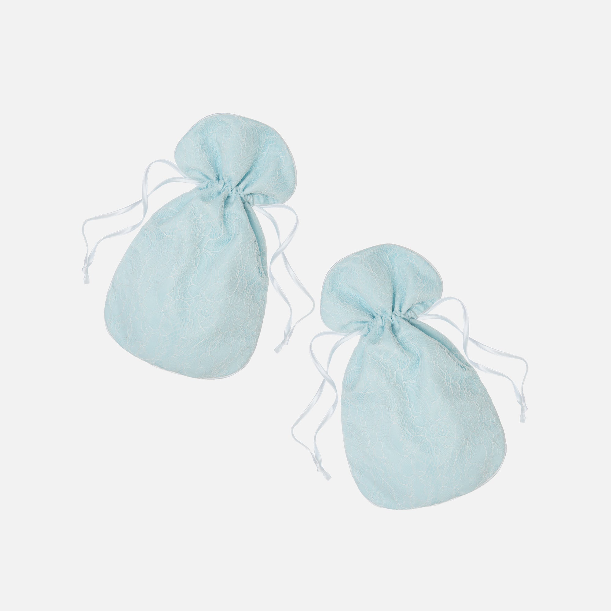 Sweet Blue Lace Shoe Bag - Set of 2