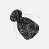 Sophisticated Black Lace Shoe Bag