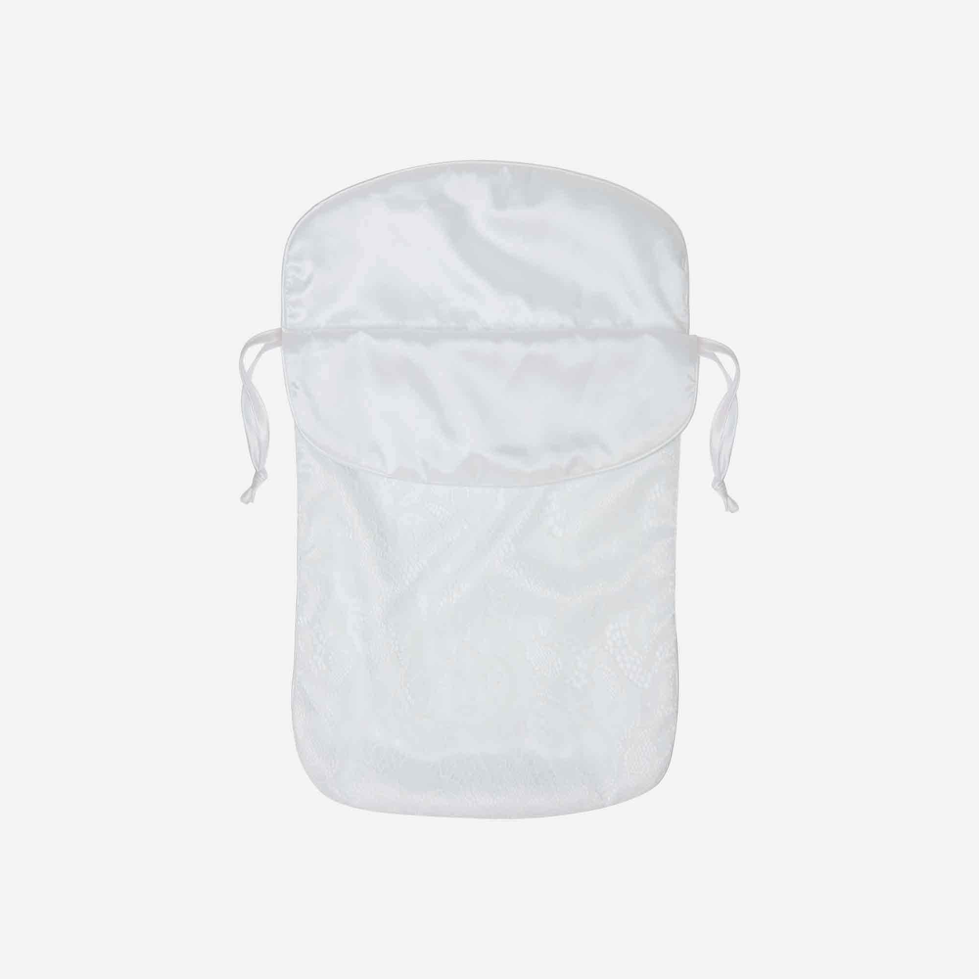 Classic White Lace Shoe Bag - Set of 2