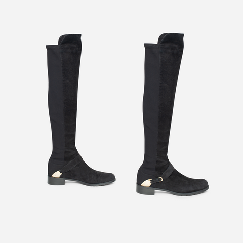 Black Suede Tall Boot Shapers